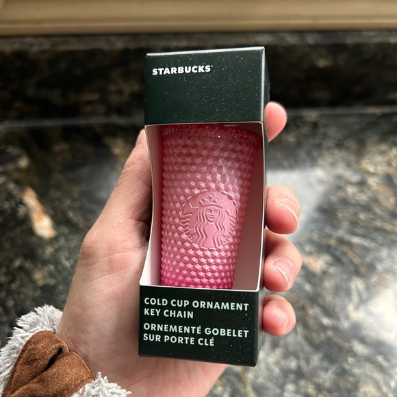 EUC Starbucks Tumbler Ornament Pink Ombre - Picture 2 of 6